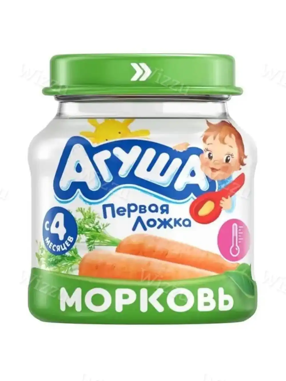 Детское пюре "Агуша" овощное ст/б Морковь 80гр