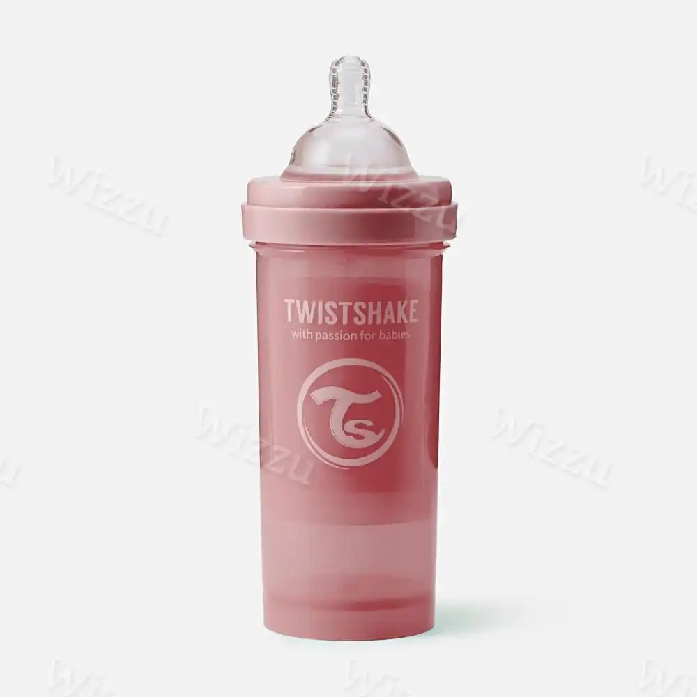 Детская антиколиковая бутылочка "Twistshake" Розовый (М) 2м+ 260мл