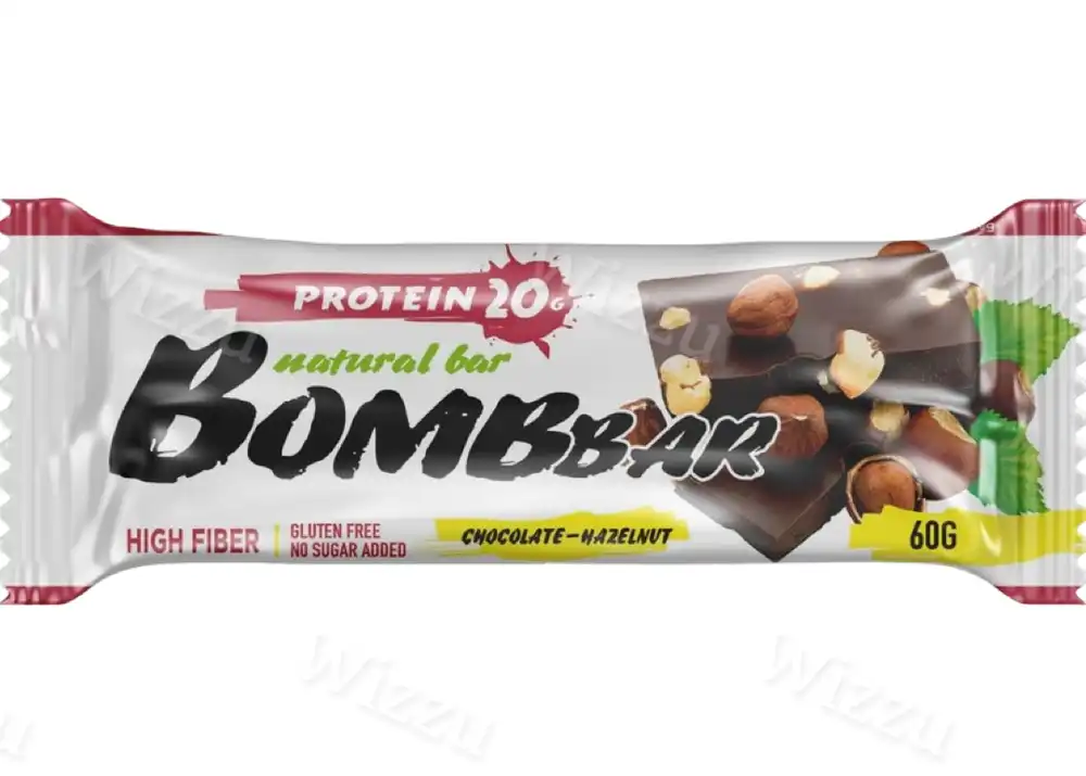 Баточник неглазированный BOMBBAR Шоколад-фундук 60гр