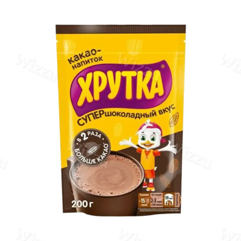 Какао - напиток Хрутка супер шоколад 200г м/у, шт