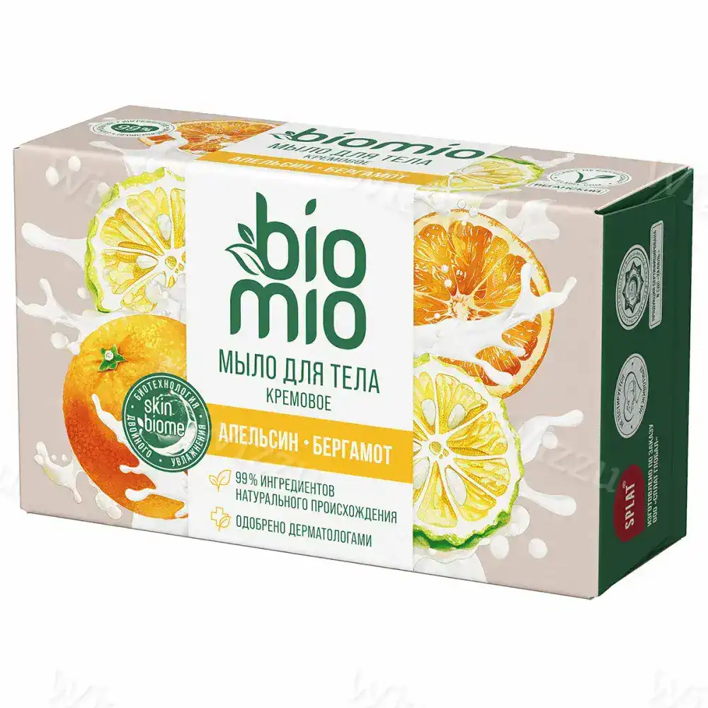 Мыло для тела "BioMio" Апельсин и Бергамот 140г