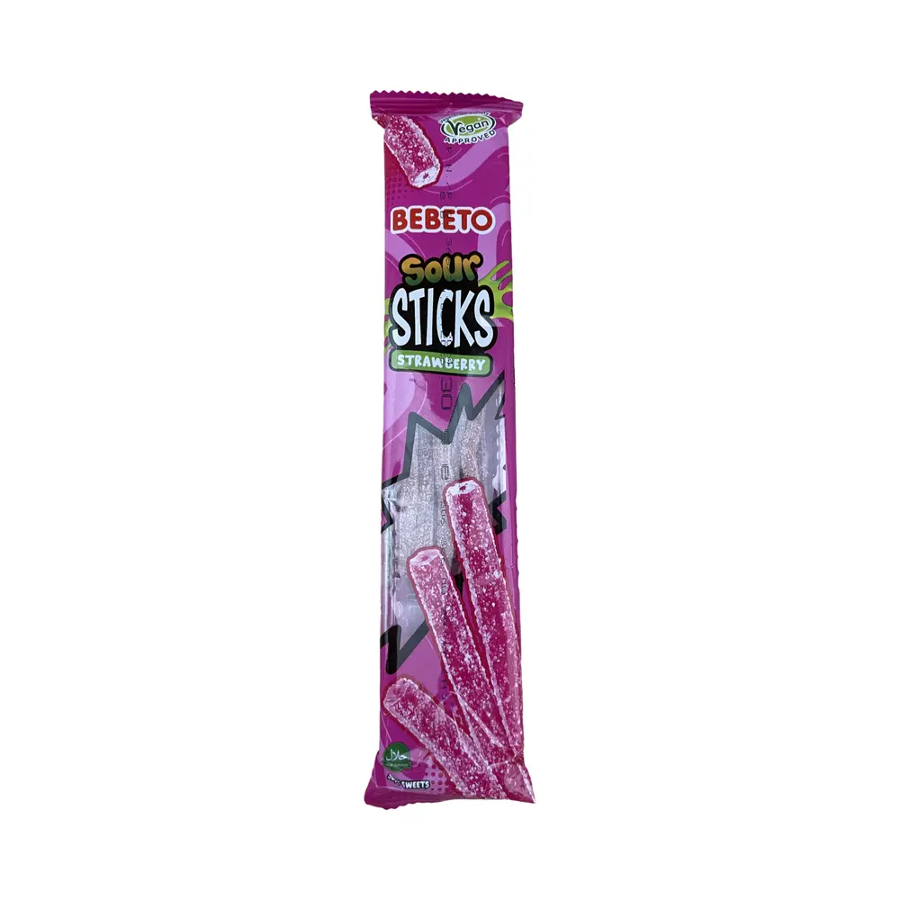 Мармелад жевательный Bebeto Sour Sticks Клубника, 35г