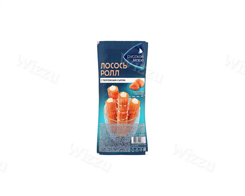 РМ Имитир. пищ. Лососевые палочки лосось-ролл имитация с сыром охл. 180гр 1/6шт