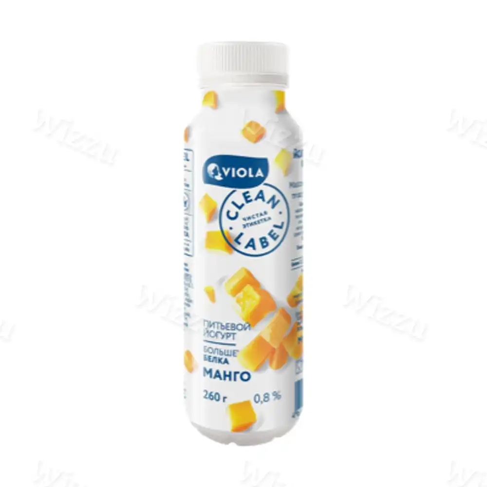 Йогурт питьевой Clean Label 0,8% Манго 260гр