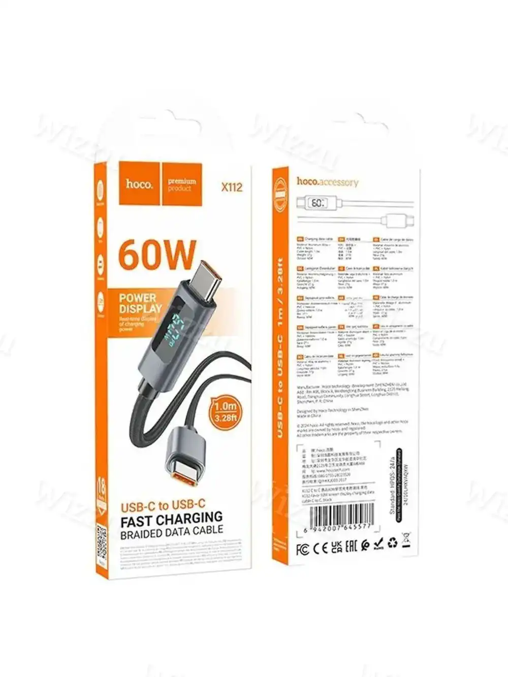 Кабель USB HOCO X112 Type-C - Type black ios 5546