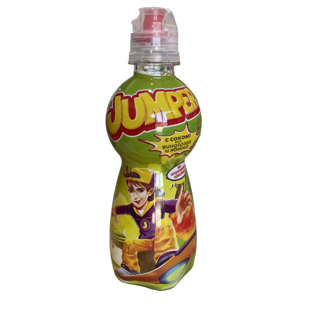 Напиток безалкогольный негазированный Jumper виноград и яблоко, 0.33л