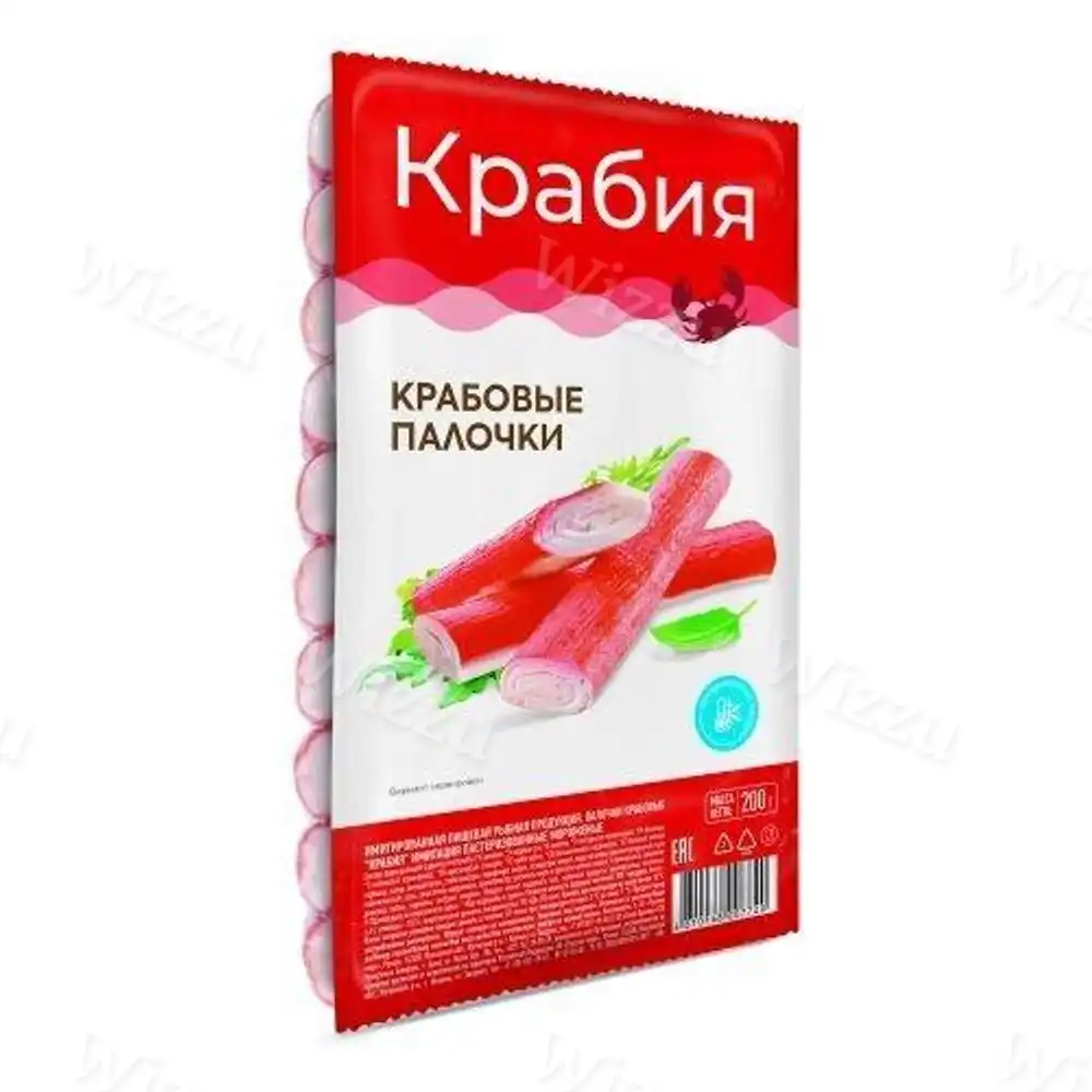 Крабовые палочки Крабия 200г, шт