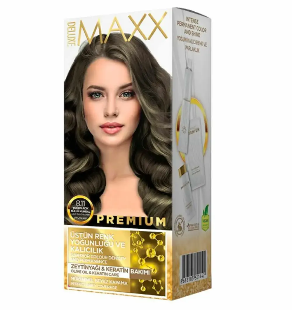 крем-краска для волос Deluxe MAXX 8.11 светло-русый 110мл