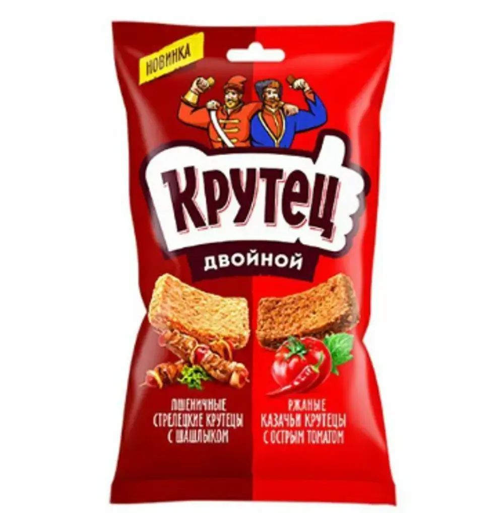Гренки Крутец со вкусом телятины с аджикой, 130г
