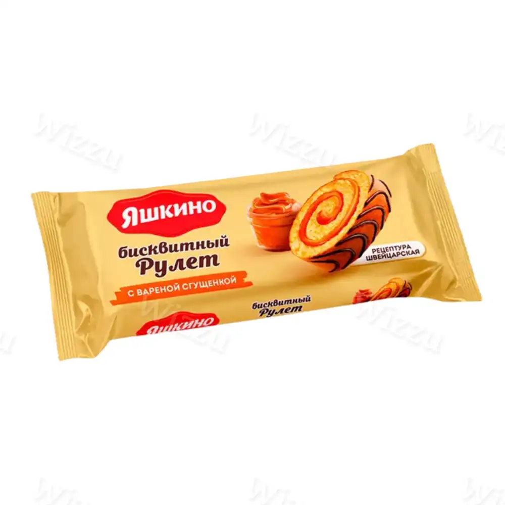 Рулет бисквит Яшкино с вар сгущенк 200г, шт