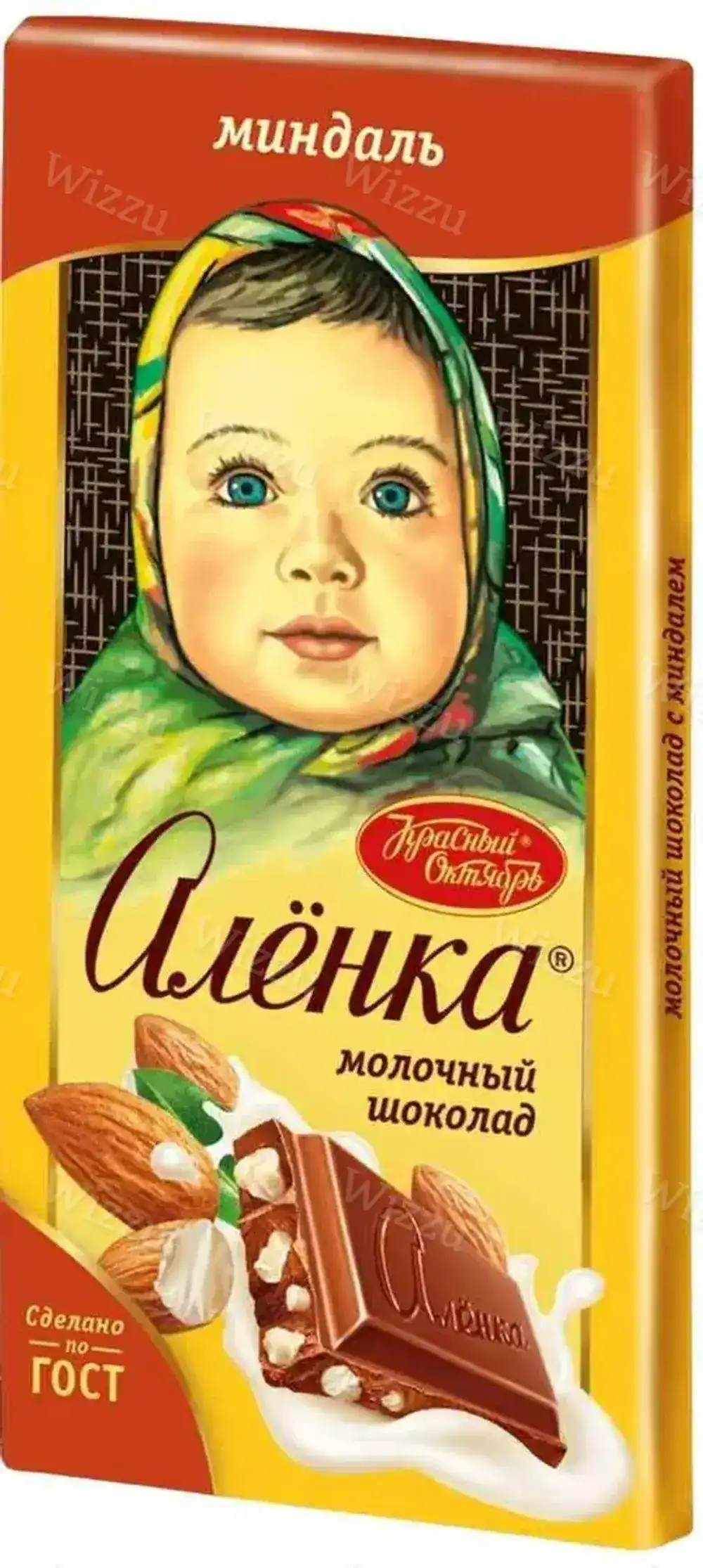 Шоколад Аленка 90г с миндалем