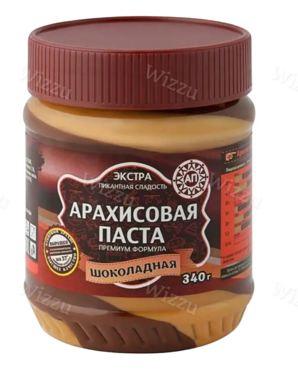 Шоколадная паста АЗБУКА ПРОДУКТОВ ЭКСТРА арахисовая 340г