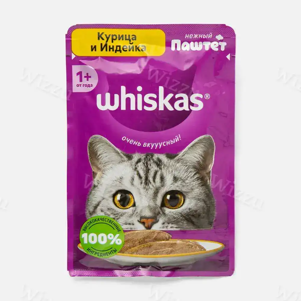 Корм Вискас паштет Курица индейка 75г, шт