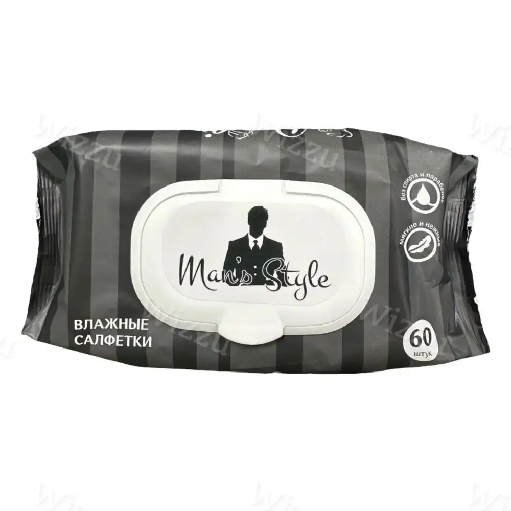Влажные салфетки Bambini Mans Style 60шт