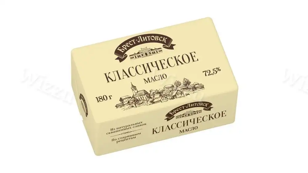 Масло сливочное Брест-Литовское Классическое 72,5% 180гр