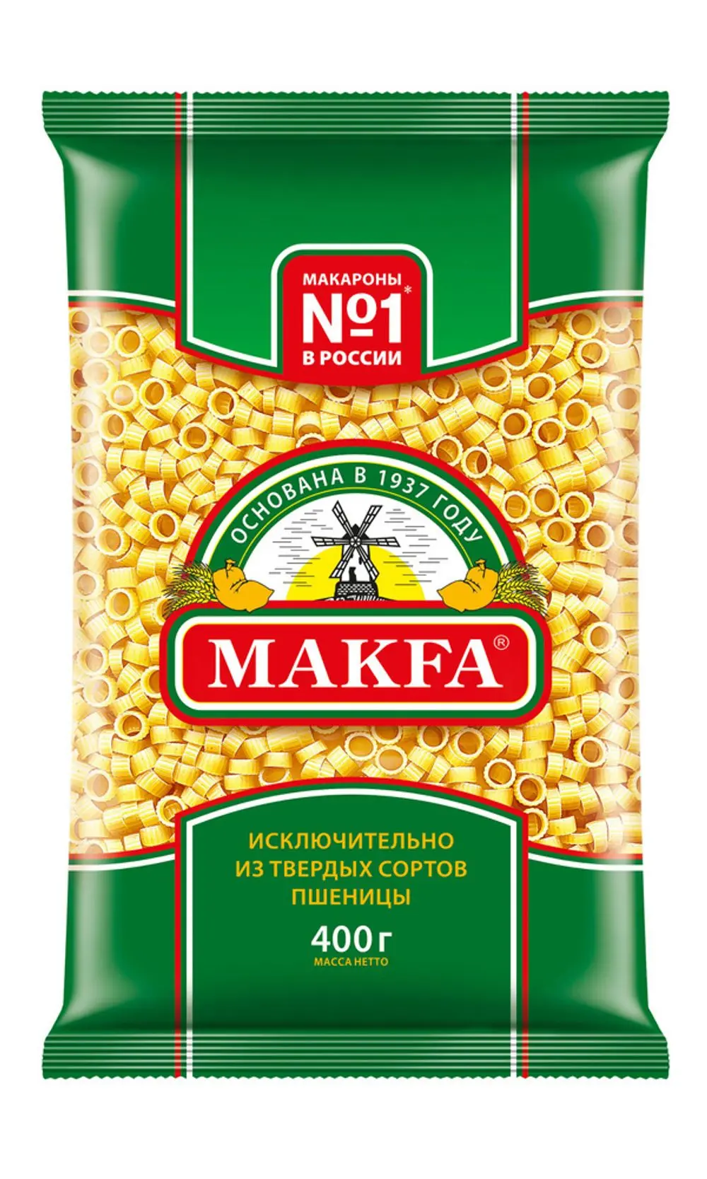 Макароны Макфа Кольца, 400г