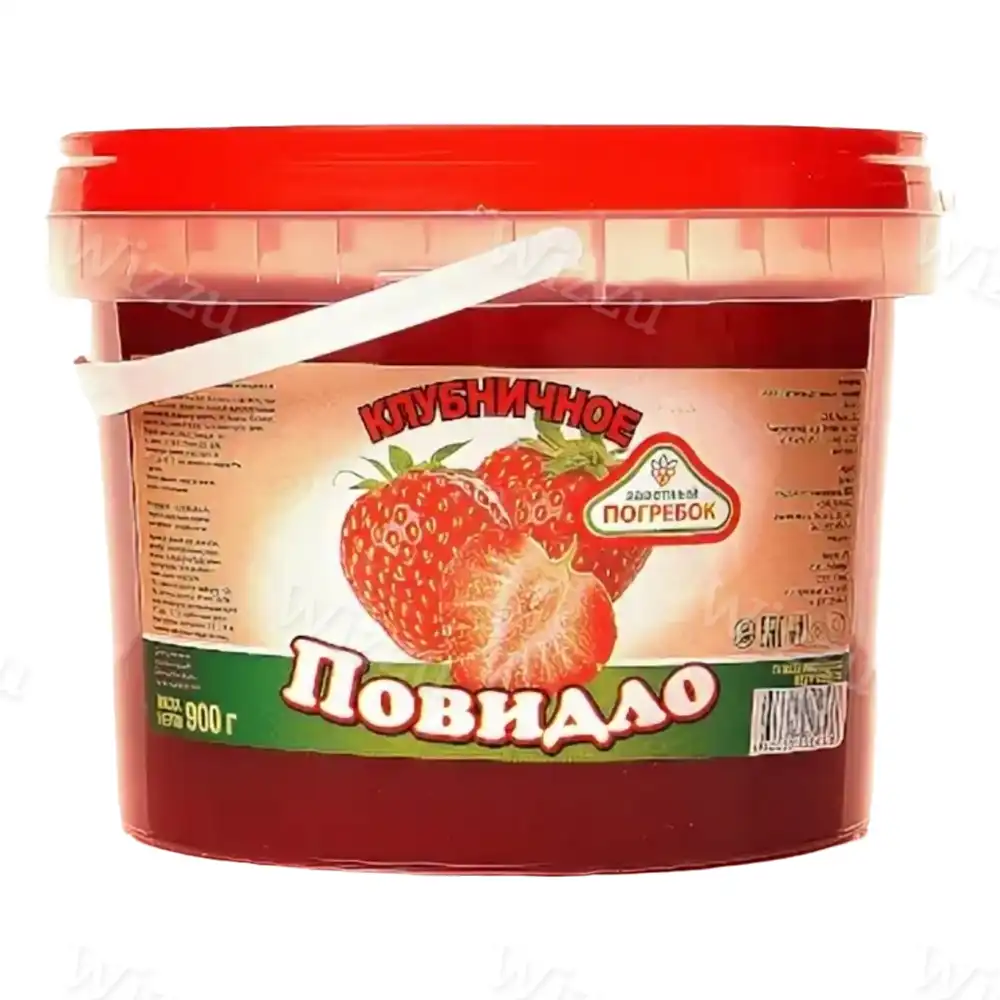 Повидло Заветный погребок со вкусом Клубники (ведро) 900гр