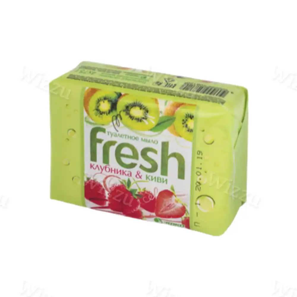 Мыло туалетное Fresh клубника и киви 4*75г в/об