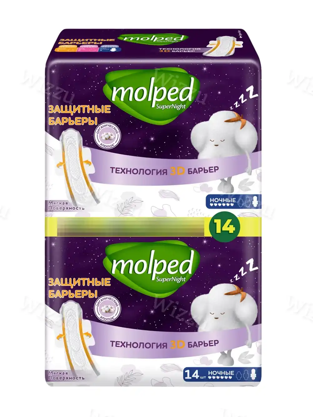 Прокладки Molped Super ночные 14шт