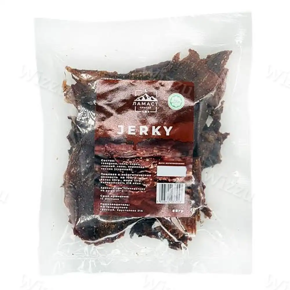 JERKY Говядина сушенное мясо острые 80гр