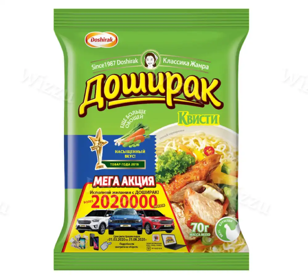 Лапша Доширак Квисти курица 70г, шт