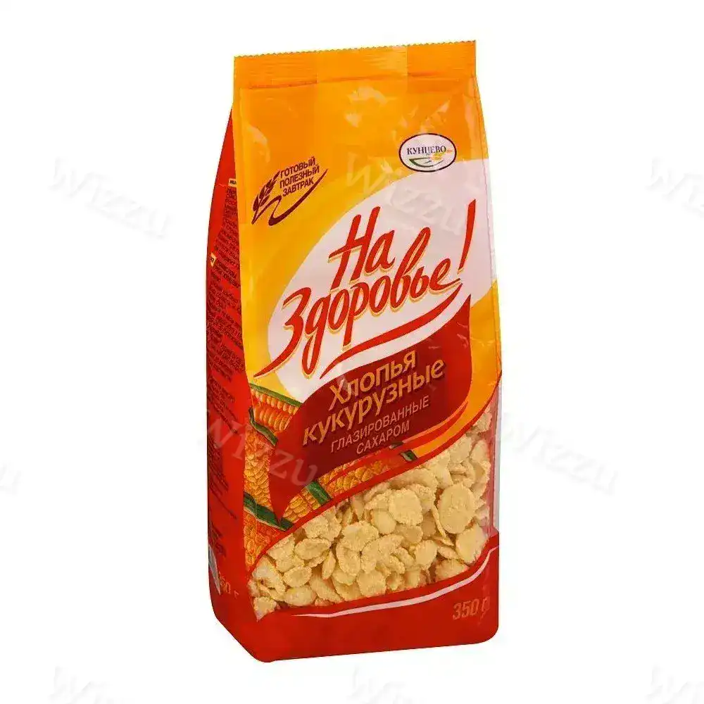 Готовый завтрак Хлопья кукурузные На здоровье медовые 350г, шт