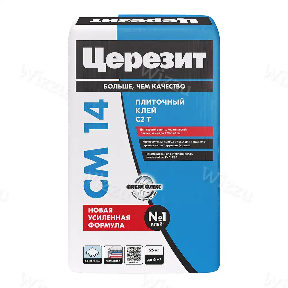 Клей для плитки C2T 25 кг Церезит СМ 14