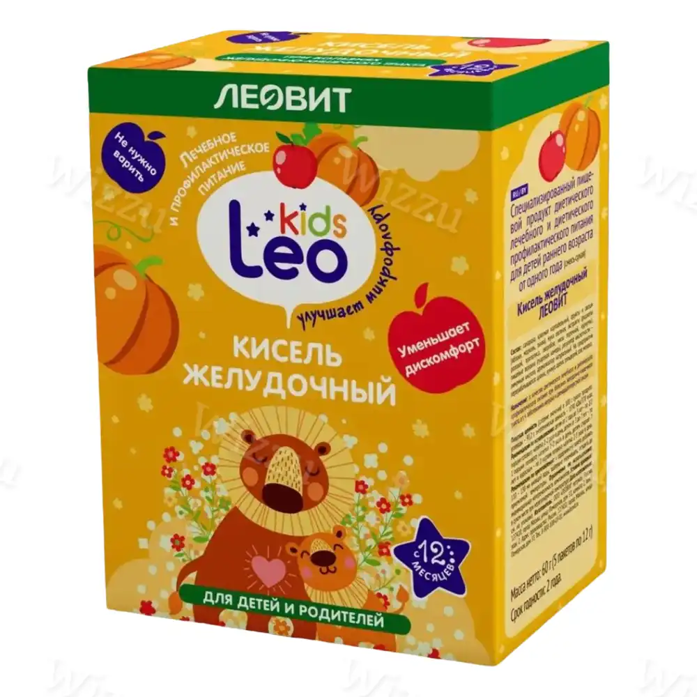 Леовит "LEO KIDS" Кисель Желудочный 5упк.по 12гр