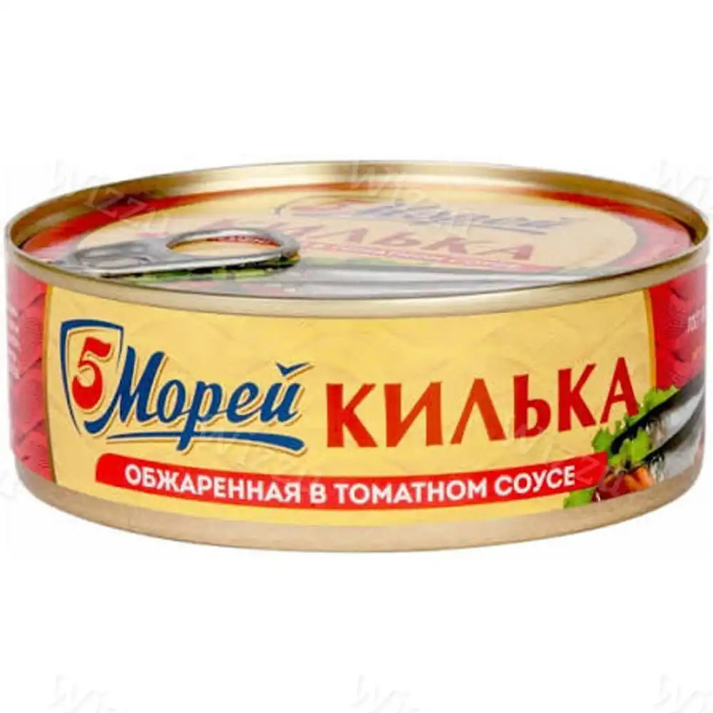 Килька 5 Морей балтийская обжар в т/с ж/б 240г ключ, шт