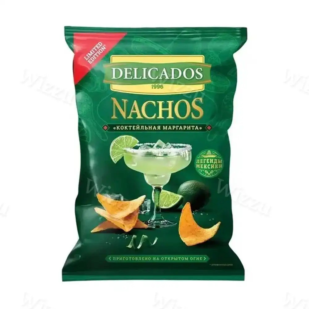 Чипсы DELICADOS Начос "Коктейльная Маргарита" 140гр