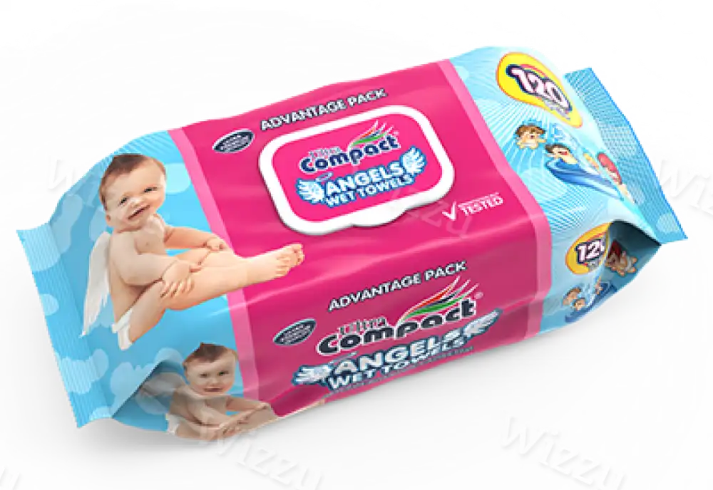 Салфетки влажные "Angels" 120шт