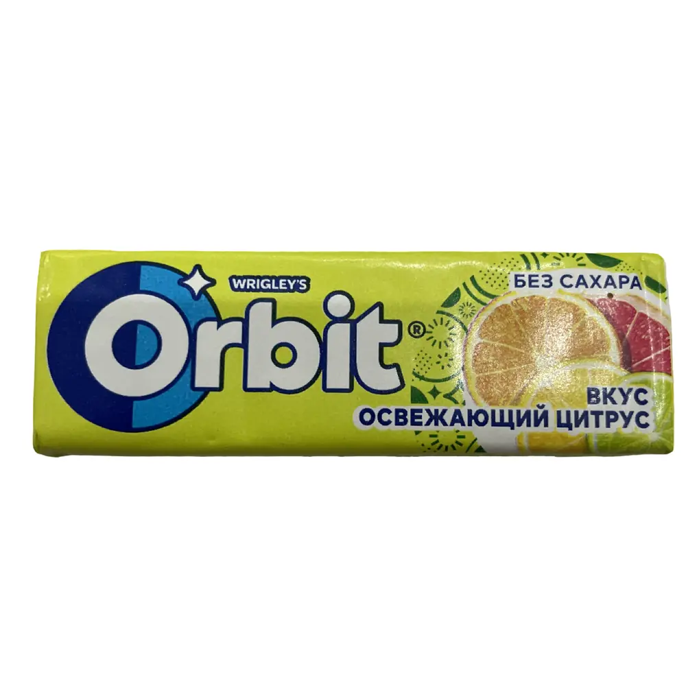 Жевательная резинка Orbit Освежающий цитрус, 13.6г