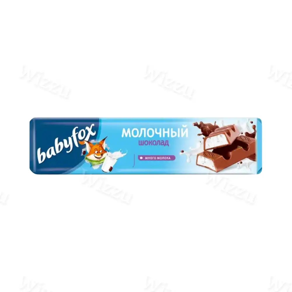 Шоколад Бэбифокс молочный с молочной начинкой 45г, шт