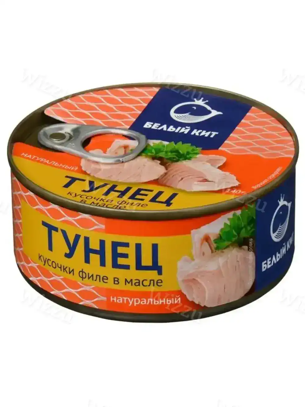 Тунец БЕЛЫЙ КИТ  кусочки Филе в масле  140гр