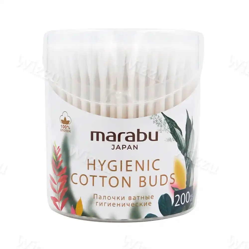 Ватные палочки "Marabu Botanica" 200шт