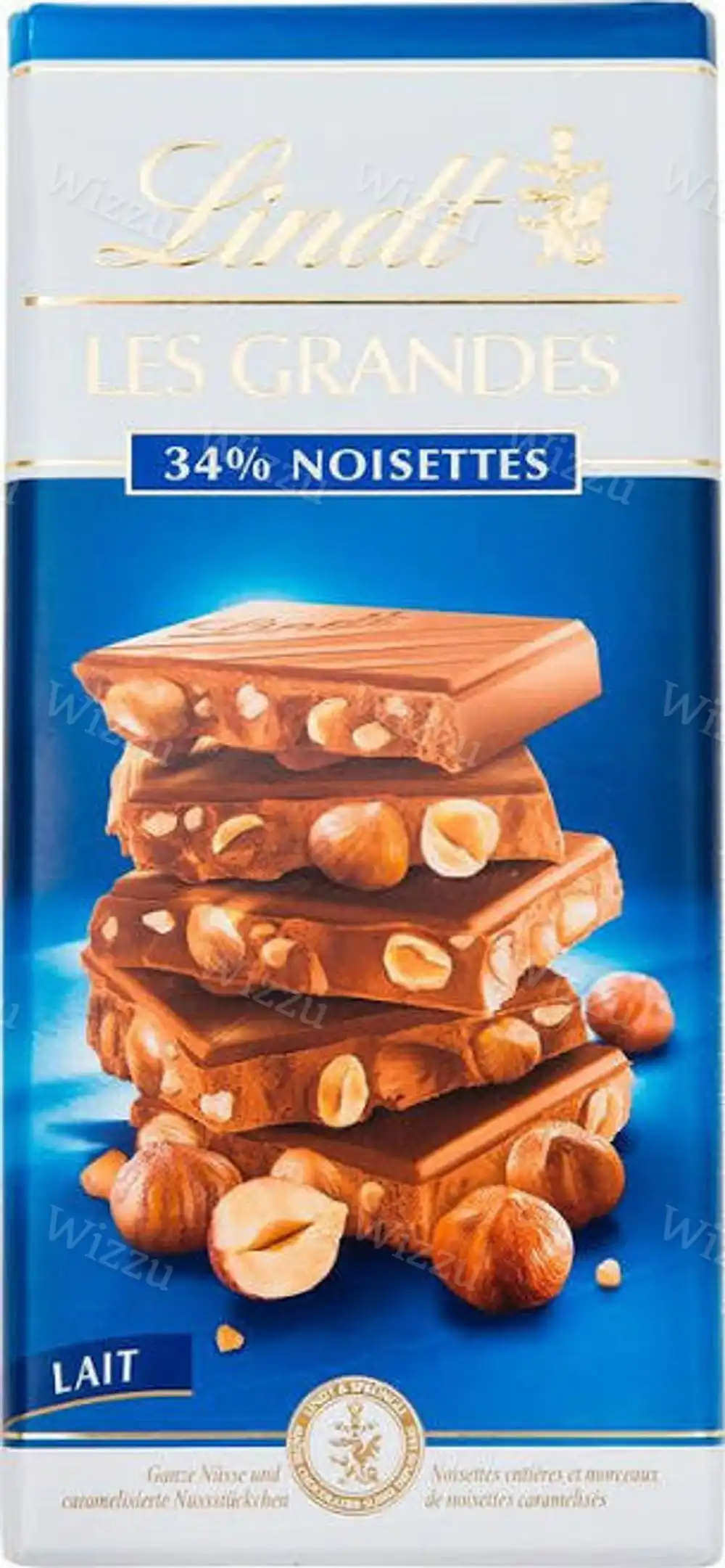 Шоколадная плитка Lindt Grand Фундук 150гр