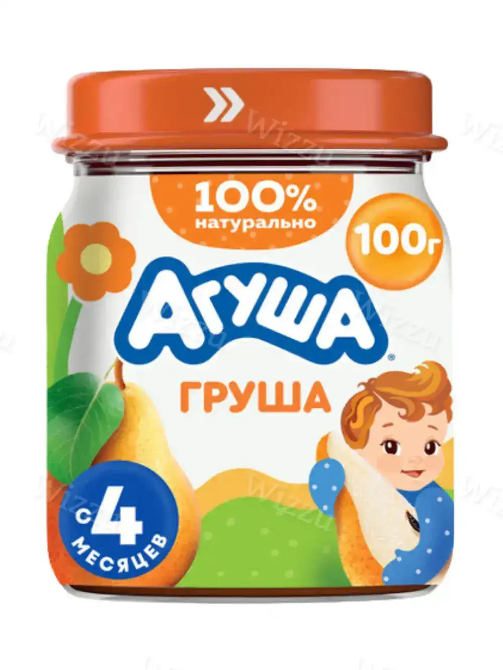 Детское пюре "Агуша" ст/б Груша 100г, шт