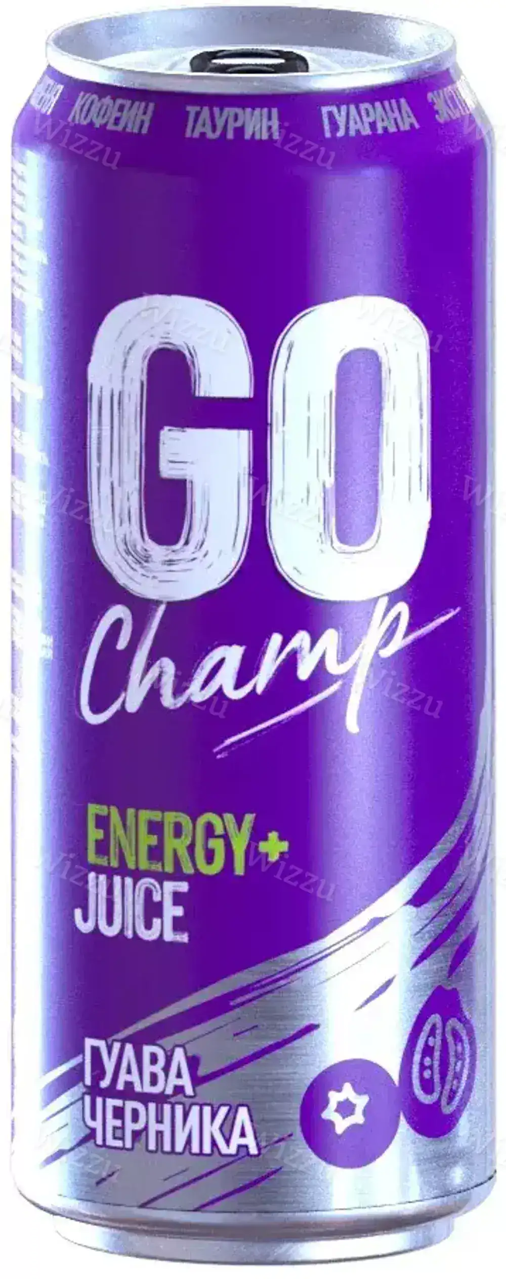 Энергетический напиток GO Champ Гуава - Черника жб.430мл