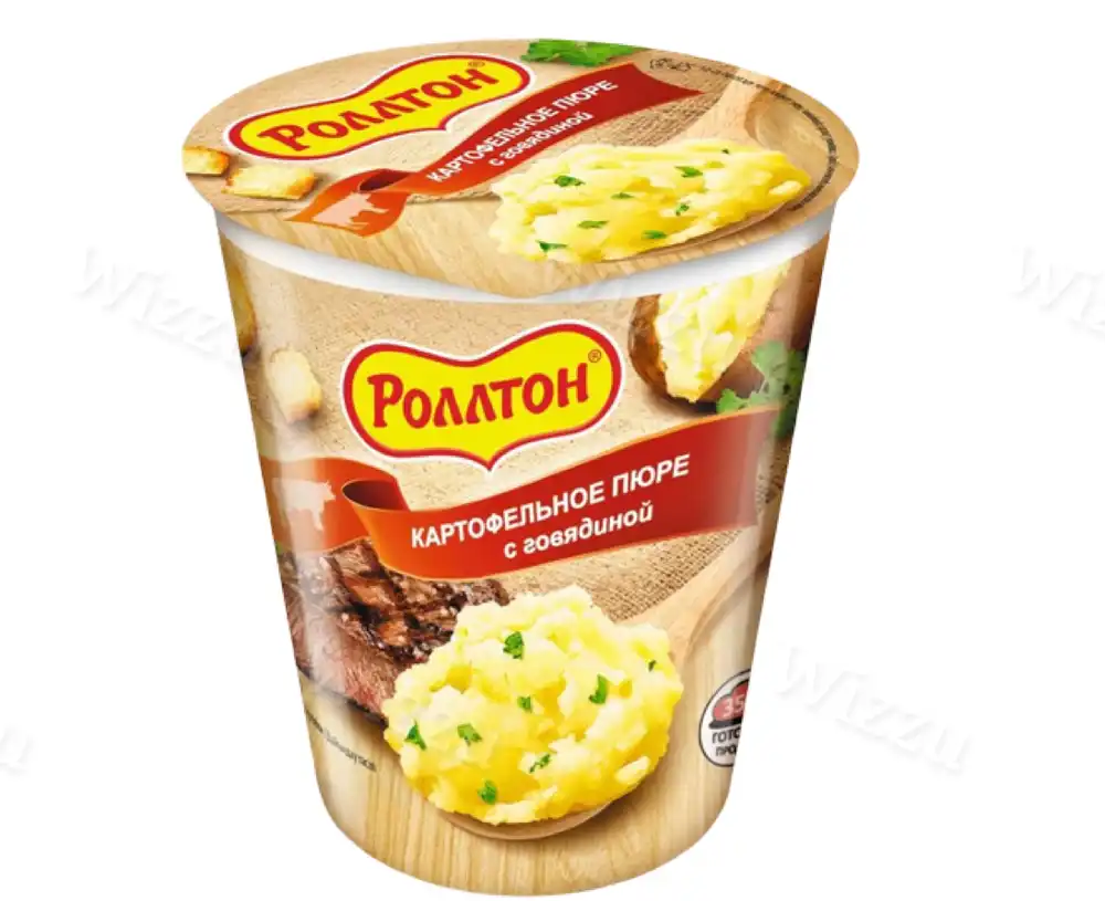 Роллтон Пюре с говяд стакан 55гр