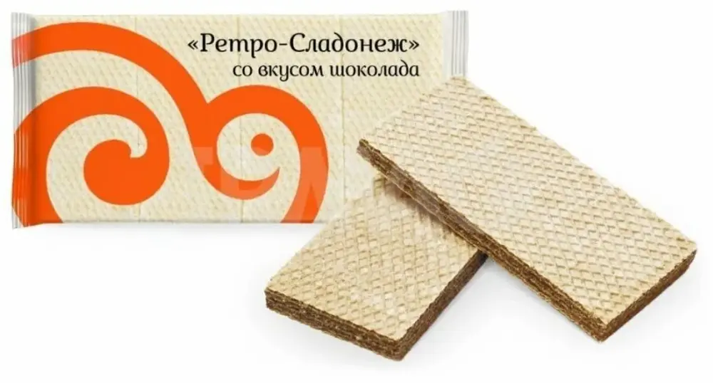 В121 Вафли Сладонеж Ретро с шоколад. Вкусом, 500г