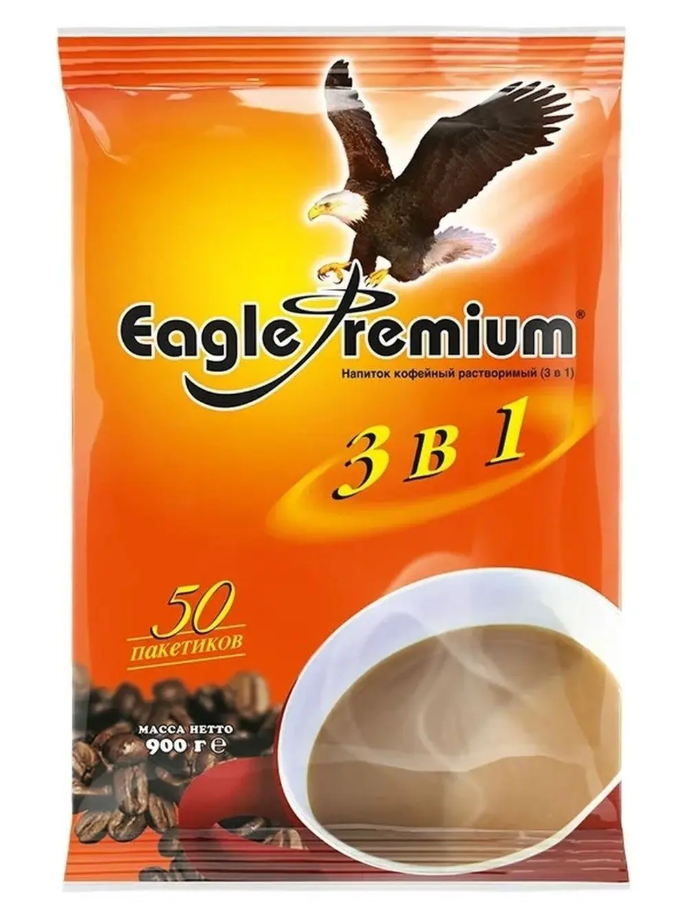 Напиток кофейный МакНапиток Eagle Premium кофейный 3в1 16г 50шт