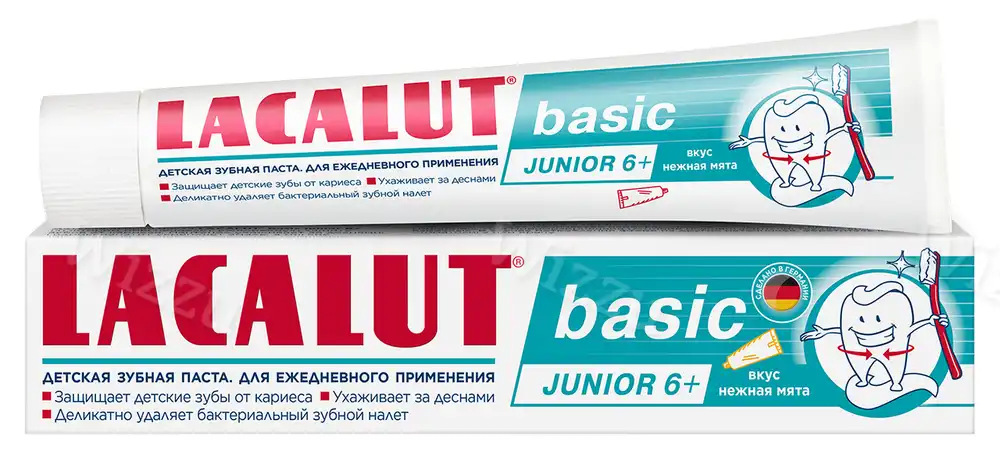 Зубная паста Lacalut Junior 6+ нежная мята 60мл