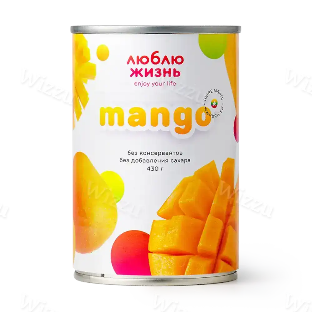 Пюре Манго из Мьянмы жб 430гр