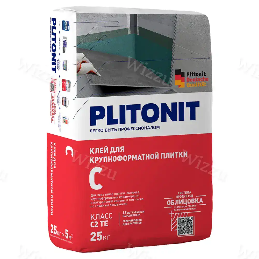 Клей для плитки C2TE 25 кг PLITONIT С
