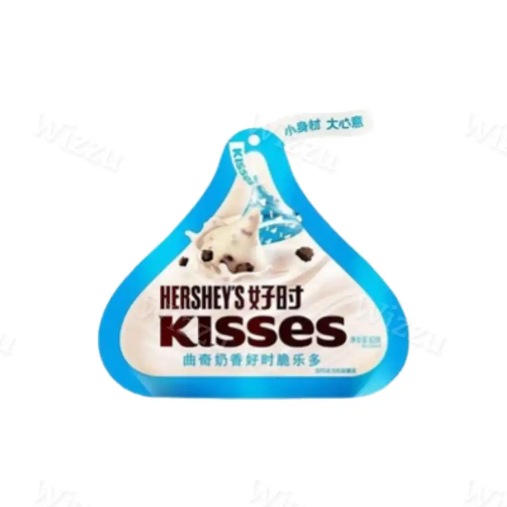 Конфеты "Hersheys Kisses" Белый шоколад и печенье 36г