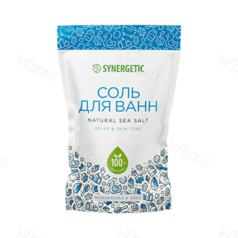 Соль для Ванн Synergetic натурал.1000гр