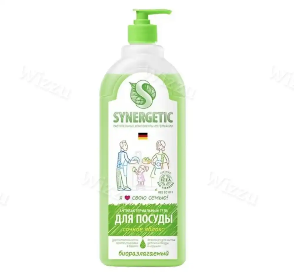 Средство Синергетик для мытья посуды Яблоко 1000мл