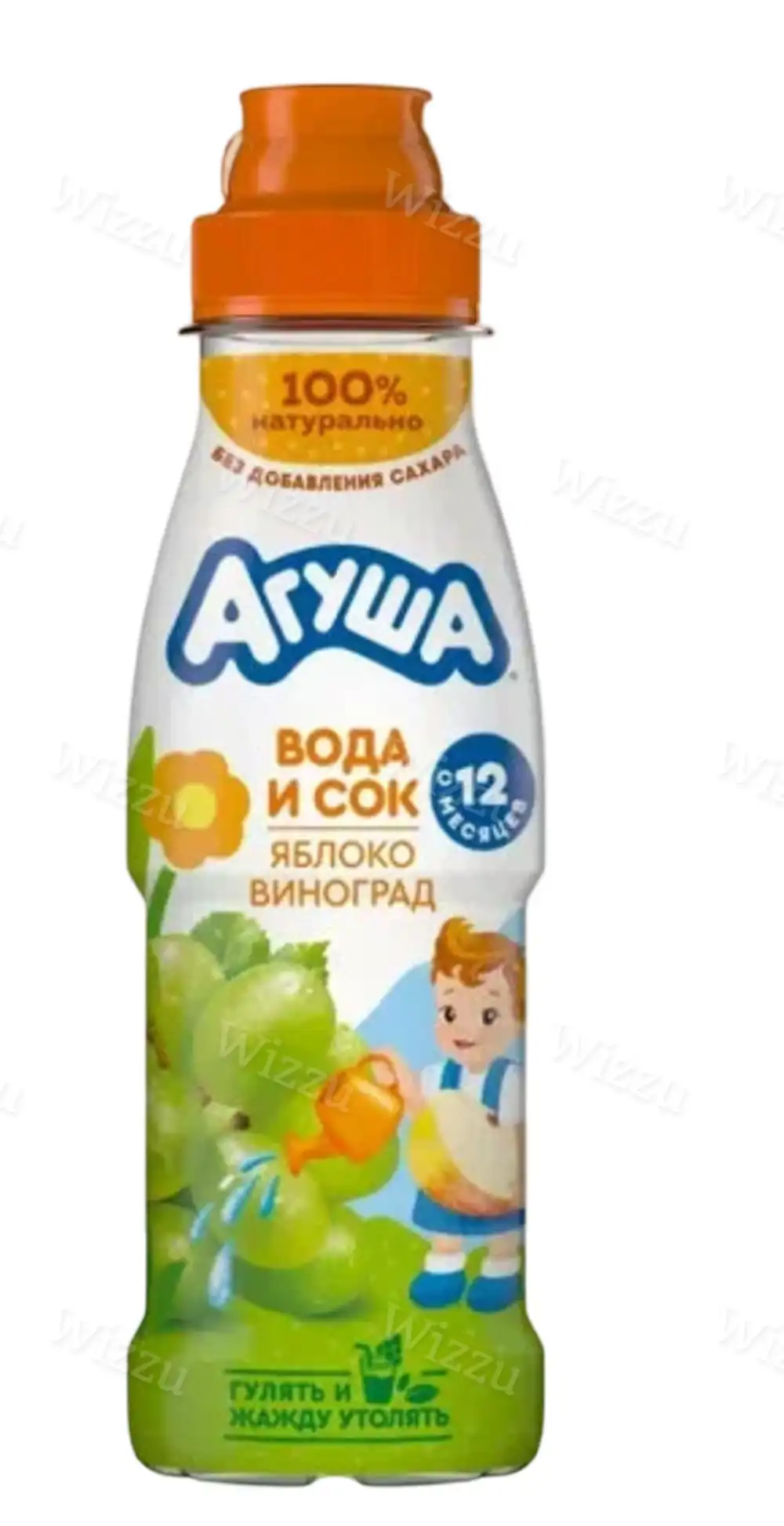 Вода-сок "Агуша Вода" Яблоко-виноград п/бут 0,3л, шт