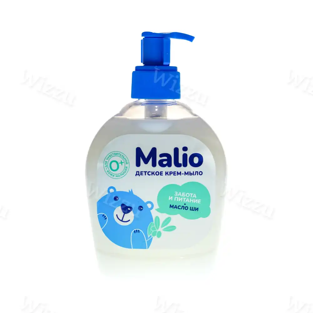 Жидкое Крем-мыло детское Malio "Забота и Питание Масло ши" 300гр