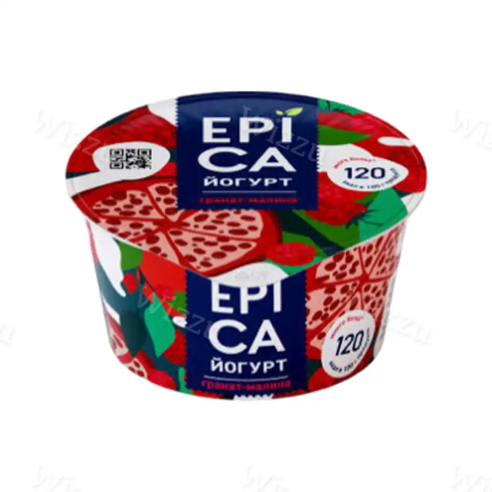 Йогурт Эпика 4,8% 130г гранат малина, шт